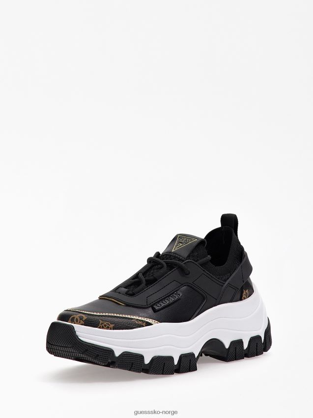 Guess brune joggesko med braydin-logo brun kvinner F0LJ805531