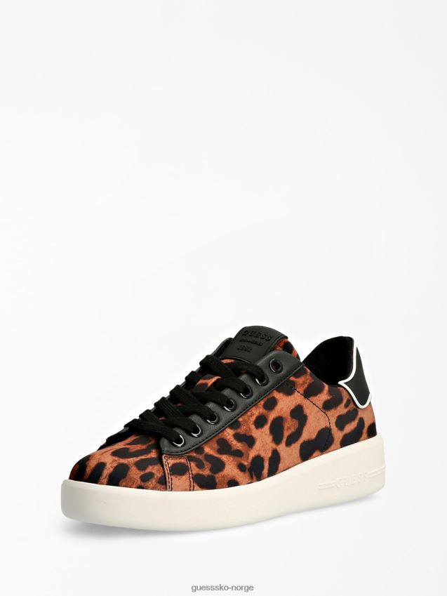 Guess dyre-print rockies sneaker animalier dyrere kvinner F0LJ803706