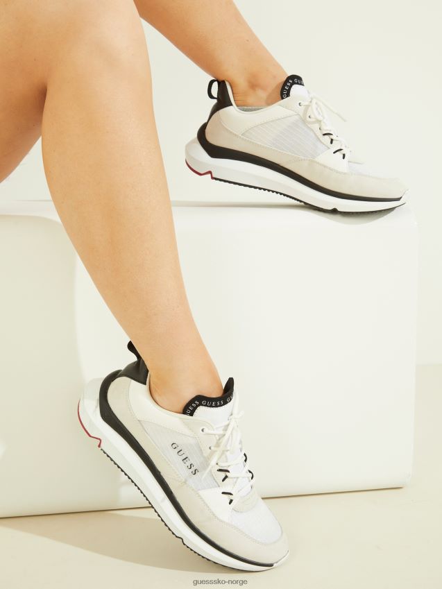 Guess elfenben 150 degrom logo joggesko elfenben 150 kvinner F0LJ809948