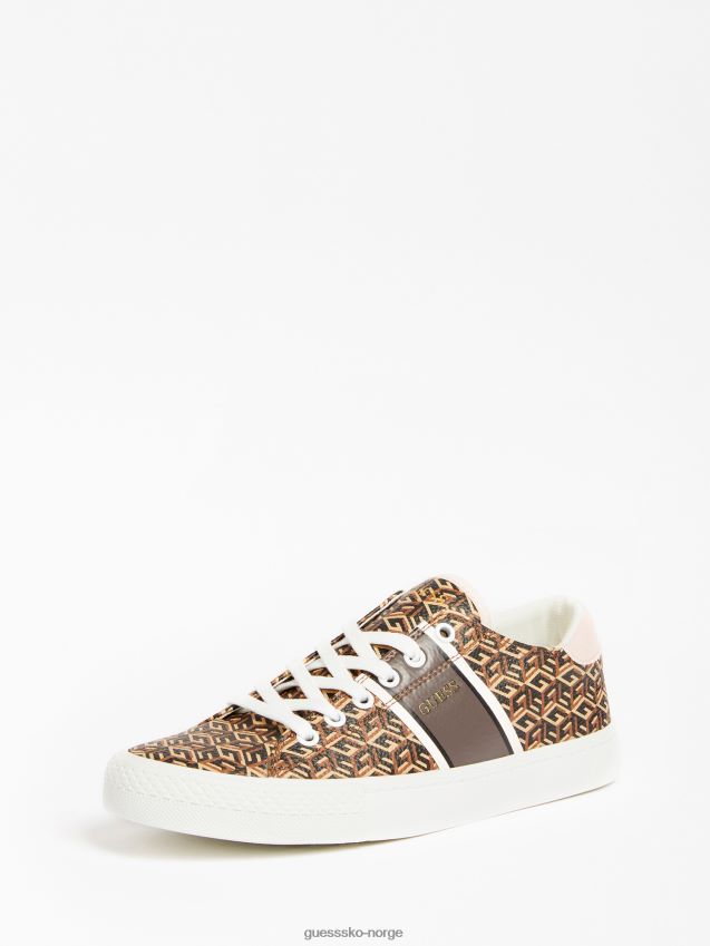 Guess ester logo sneaker brun brun kvinner F0LJ803792