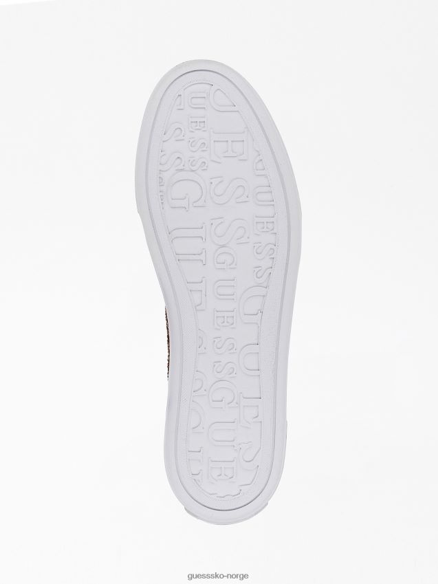 Guess garmini rhinestone 4g logo joggesko grønne grønn kvinner F0LJ803299