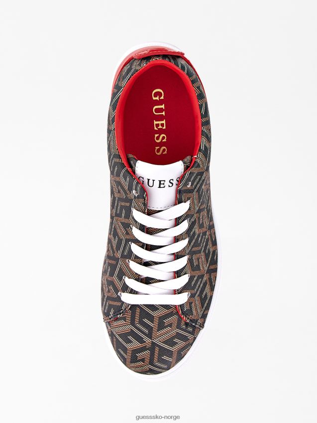 Guess giaa g cube logo sneaker svart multi svart multi kvinner F0LJ805616