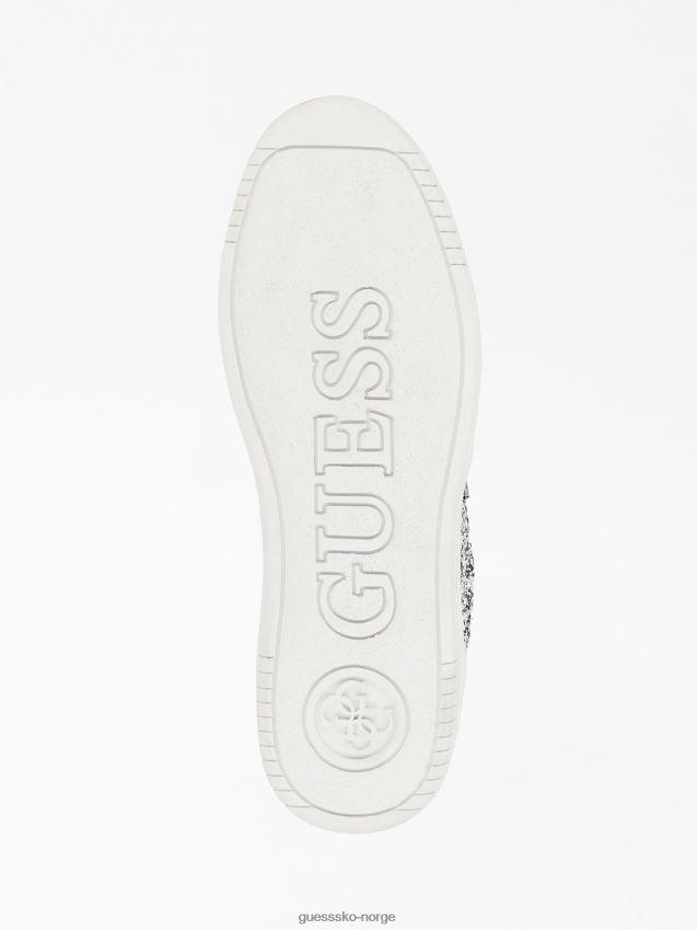 Guess glitrende sidny sneakers sølv sølv kvinner F0LJ803404