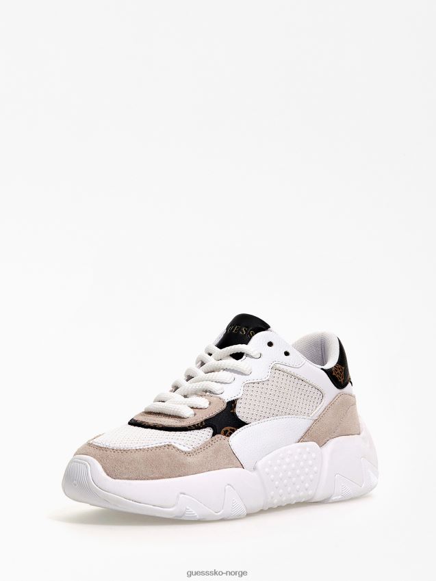 Guess goldon 4g peony logo joggesko hvit multi hvit multi kvinner F0LJ805562