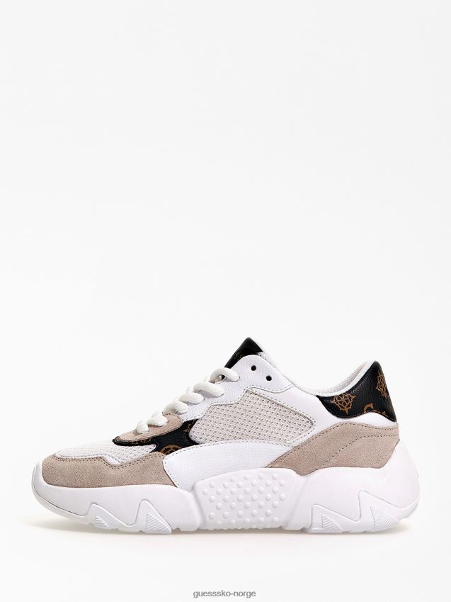 Guess goldon 4g peony logo joggesko hvit multi hvit multi kvinner F0LJ805562