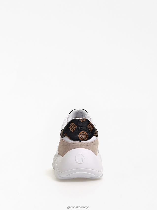 Guess goldon 4g peony logo joggesko hvit multi hvit multi kvinner F0LJ805562