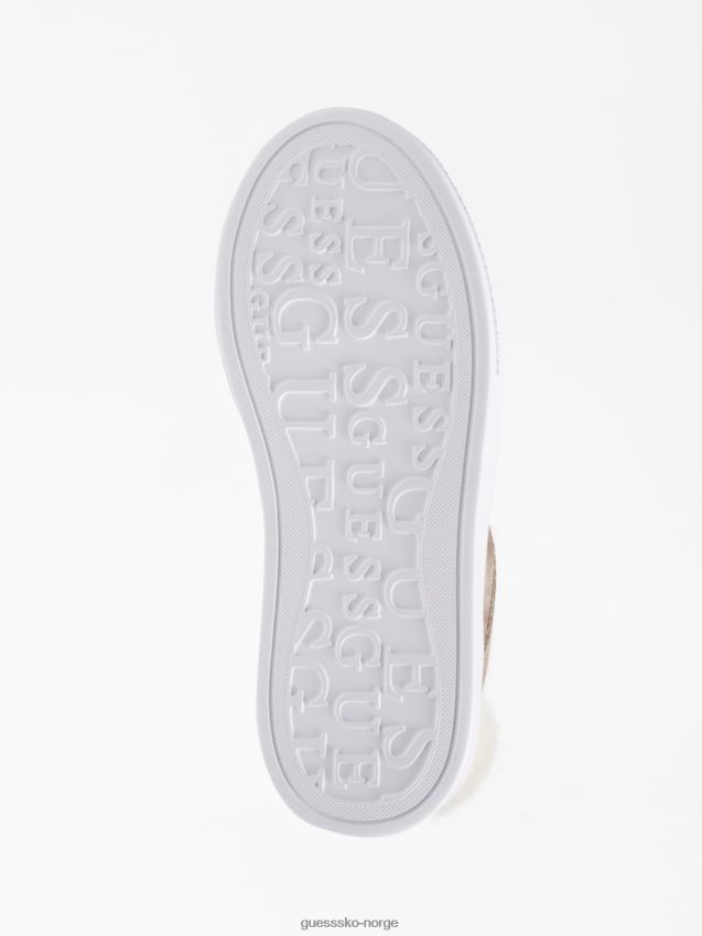 Guess grå multi haya joggesko i ekte skinn grå multi kvinner F0LJ806429