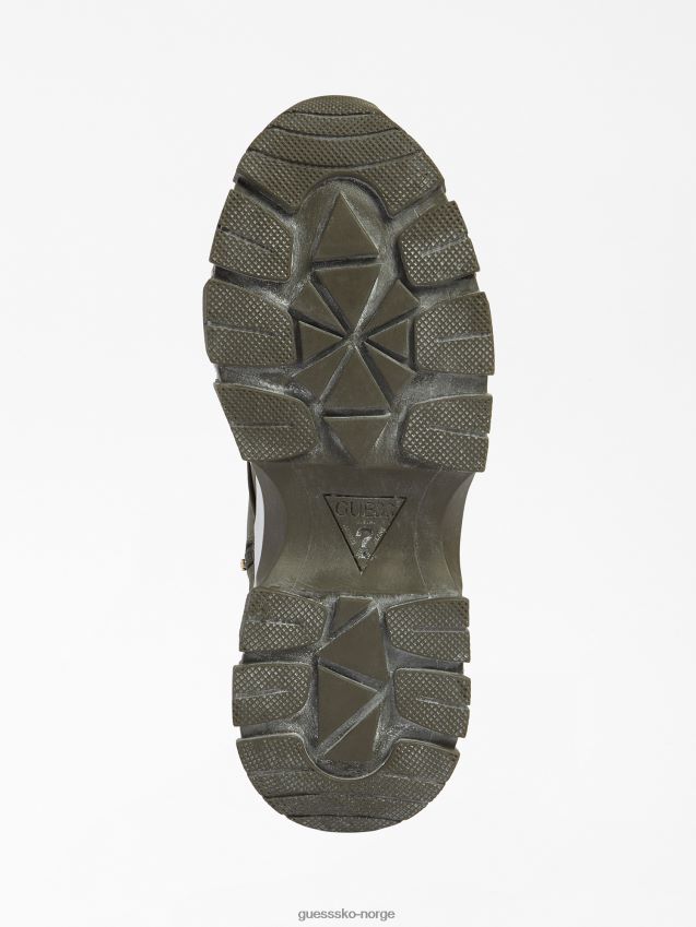 Guess grønn spenne bikerz høye løpesko grønn kvinner F0LJ803953