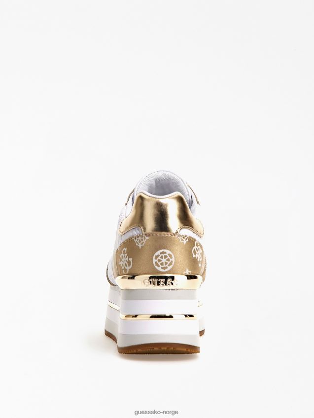 Guess gull harinna løpesko med laminert innsats gull kvinner F0LJ805545