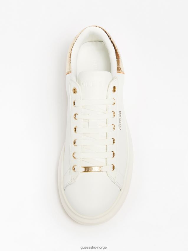 Guess gull vibo sneaker i blandet skinn gull kvinner F0LJ805540