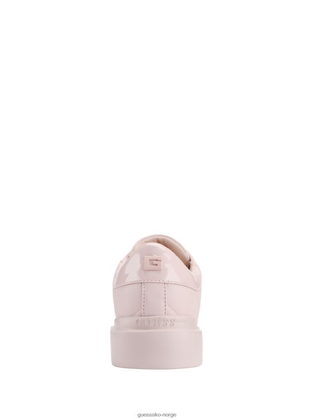 Guess hilan vattert lavtopp sneakers lys rosa 680 lys rosa 680 kvinner F0LJ8010000