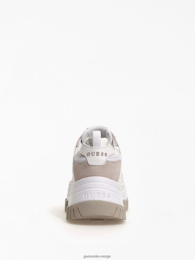 Guess hvit multi brayjen 4g peony logo løpesko hvit multi kvinner F0LJ805543