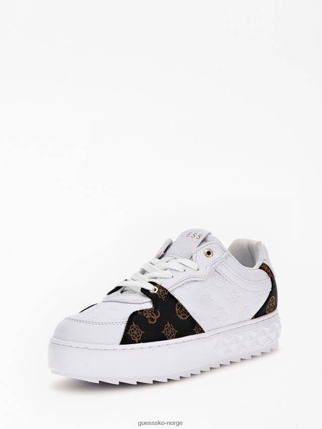 Guess hvit multi fiena 4g peon logo joggesko hvit multi kvinner F0LJ805557
