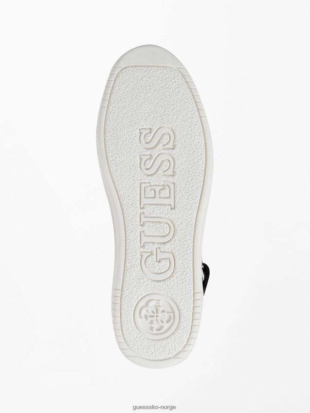 Guess hvit multi sidny high-top sneaker i ekte skinn hvit multi kvinner F0LJ805486
