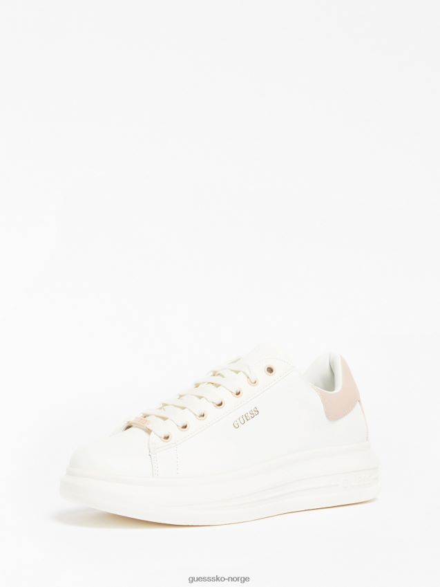 Guess hvit vibo sneaker i blandet skinn hvit kvinner F0LJ805528