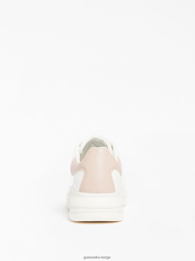 Guess hvit vibo sneaker i blandet skinn hvit kvinner F0LJ805528