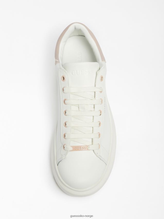 Guess hvit vibo sneaker i blandet skinn hvit kvinner F0LJ805528