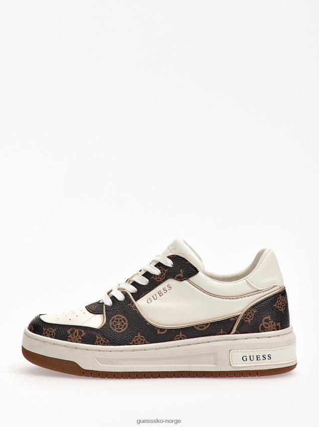 Guess hvite multi tokyo 4g peony logo joggesko hvit multi kvinner F0LJ803702