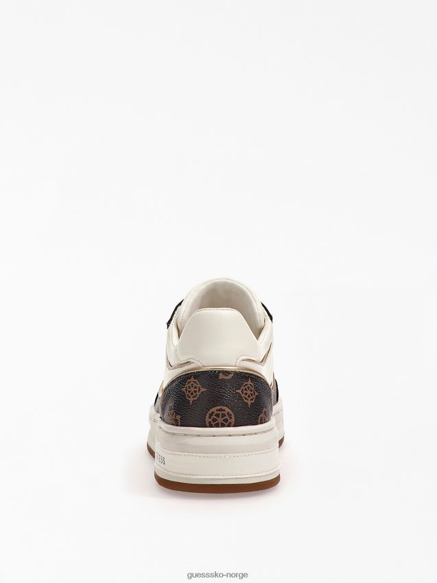 Guess hvite multi tokyo 4g peony logo joggesko hvit multi kvinner F0LJ803702