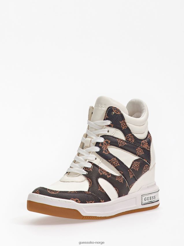 Guess hvite multi wedge lisa joggesko hvit multi kvinner F0LJ803823