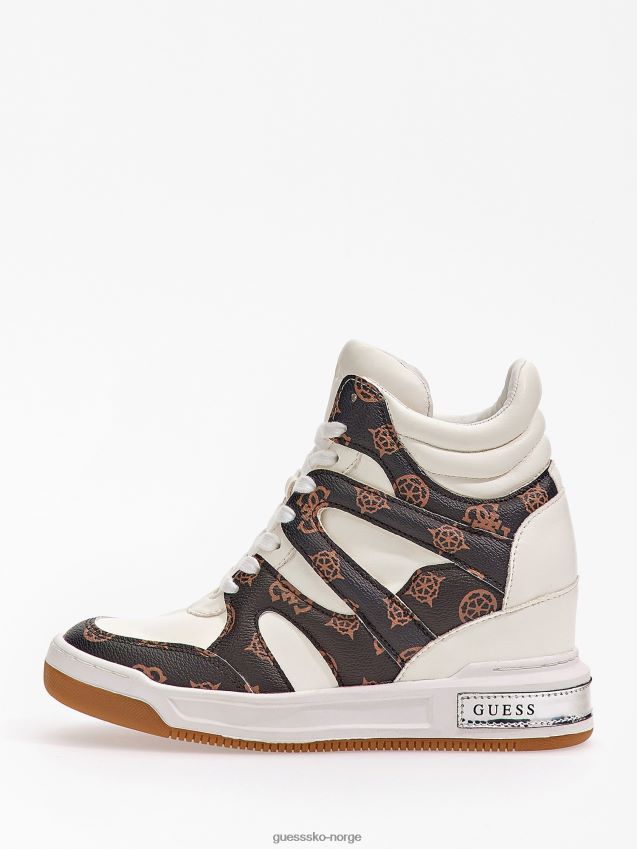 Guess hvite multi wedge lisa joggesko hvit multi kvinner F0LJ803823