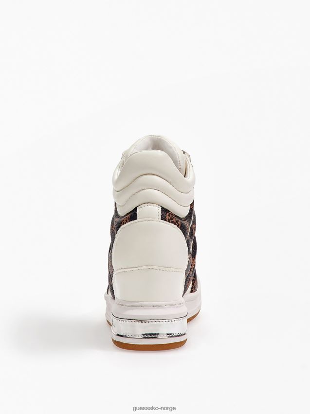 Guess hvite multi wedge lisa joggesko hvit multi kvinner F0LJ803823