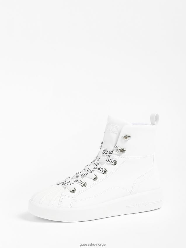Guess hvite ramsi high-top joggesko hvit kvinner F0LJ802935