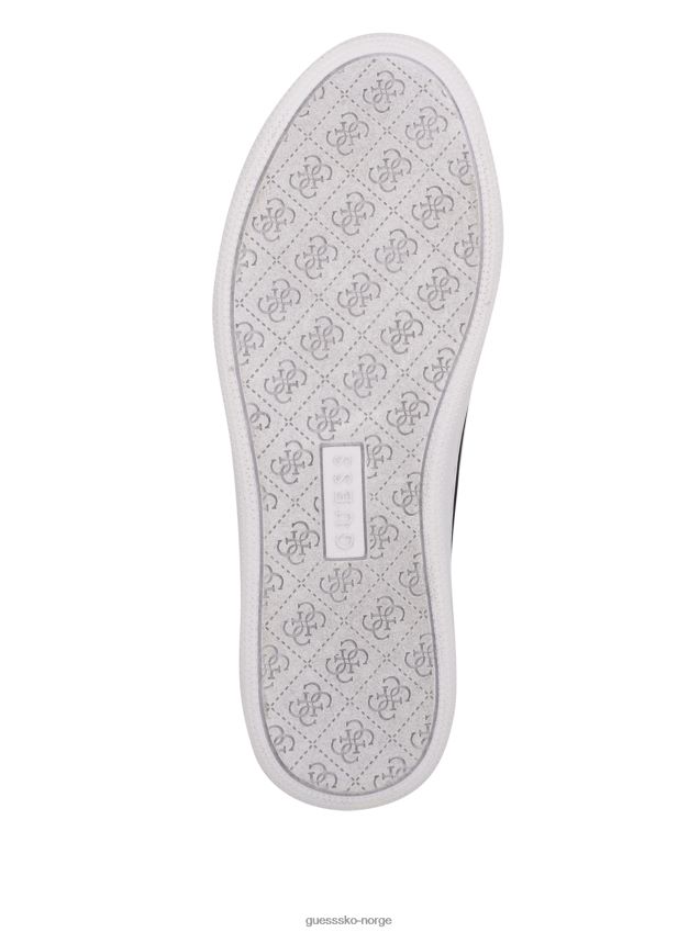 Guess hvite sneakers med skyllet logo i flere stoff med lav topp hvitt multistoff kvinner F0LJ809943