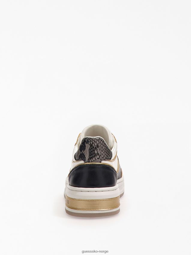 Guess hvite tokyo-sneakers med python-trykk hvit kvinner F0LJ803438