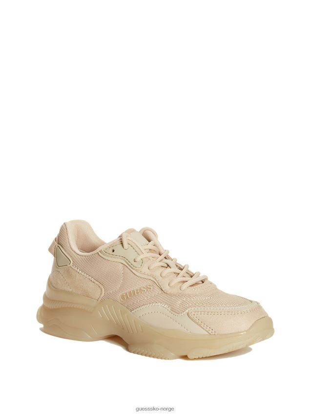 Guess knolls monokrome joggesko lys naturlig lys naturlig kvinner F0LJ807440