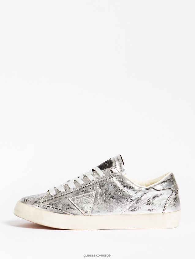 Guess lodi laminert sneaker sølv sølv kvinner F0LJ806383