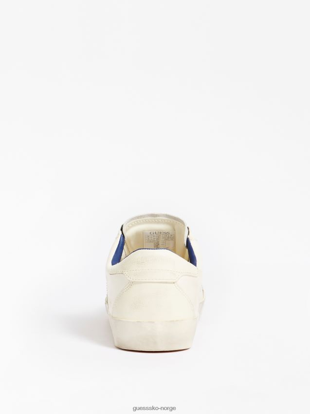 Guess lodi sneaker i ekte skinn hvit multi hvit multi kvinner F0LJ806445