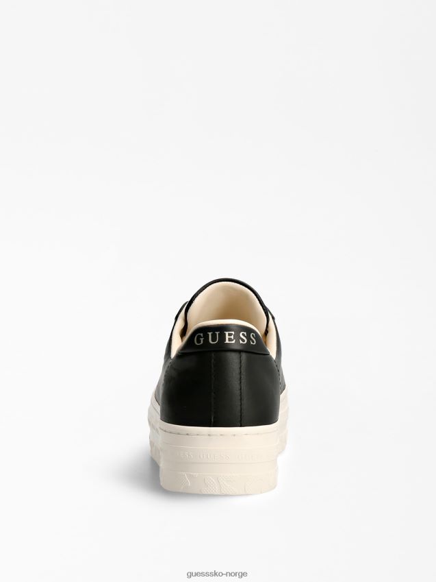 Guess lullu svart sneaker i imitert skinn svart kvinner F0LJ803513