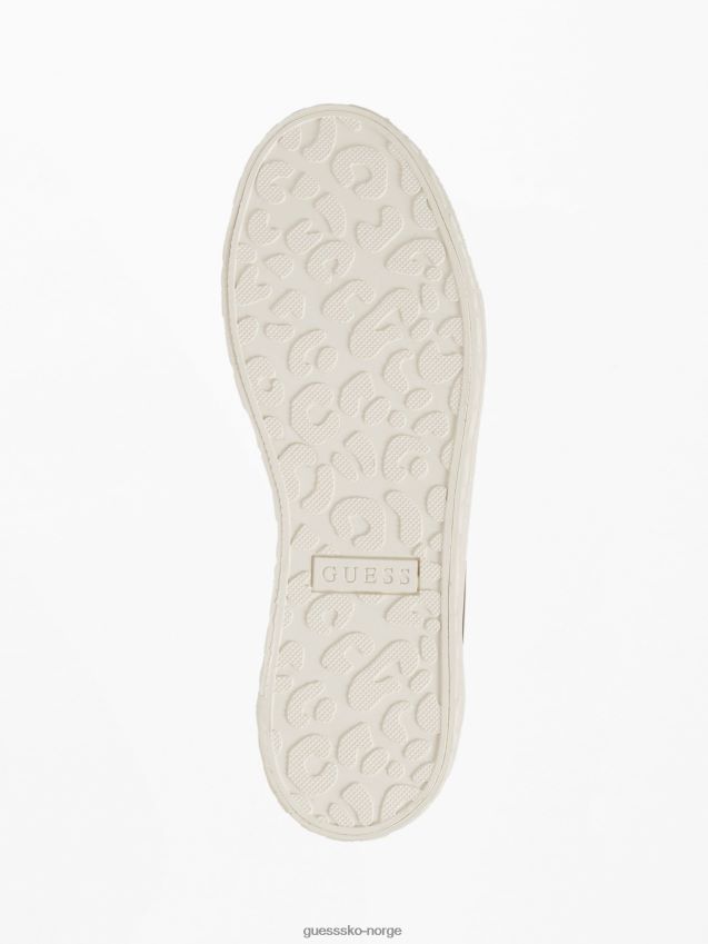 Guess lullu svart sneaker i imitert skinn svart kvinner F0LJ803513