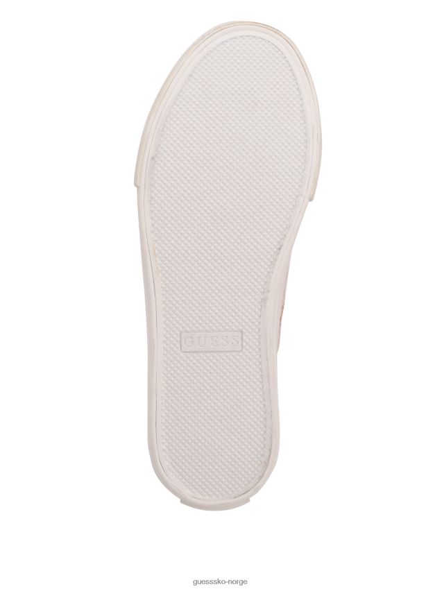 Guess lys rosa 680 passit logo low-top joggesko lys rosa 680 kvinner F0LJ8010014