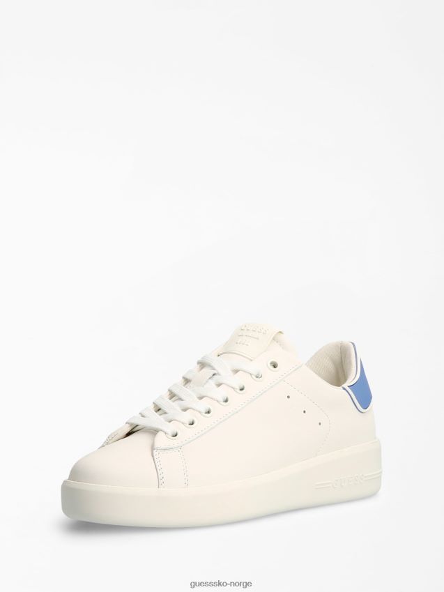 Guess lyseblå rockies sneaker i ekte skinn lyse blå kvinner F0LJ803116