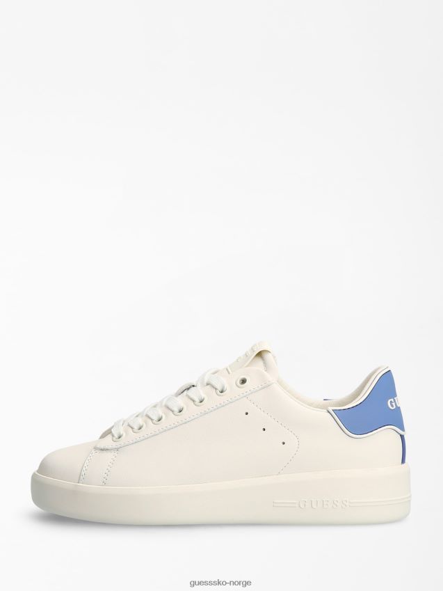 Guess lyseblå rockies sneaker i ekte skinn lyse blå kvinner F0LJ803116