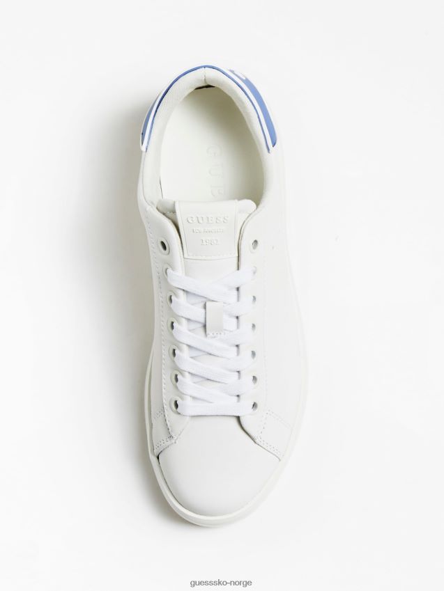 Guess lyseblå rockies sneaker i ekte skinn lyse blå kvinner F0LJ803116