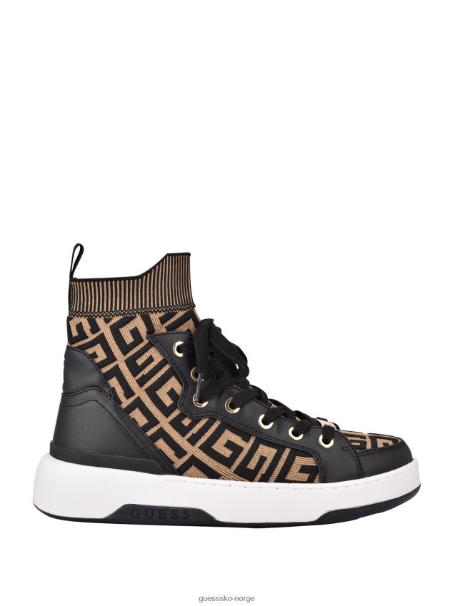 Guess manney knit logo high-top joggesko blmf blmf kvinner F0LJ809932