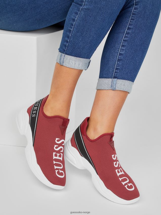 Guess medium røde lyanna strikkede joggesko middels rød kvinner F0LJ807600