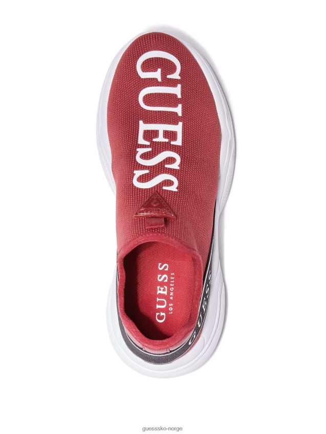 Guess medium røde lyanna strikkede joggesko middels rød kvinner F0LJ807600