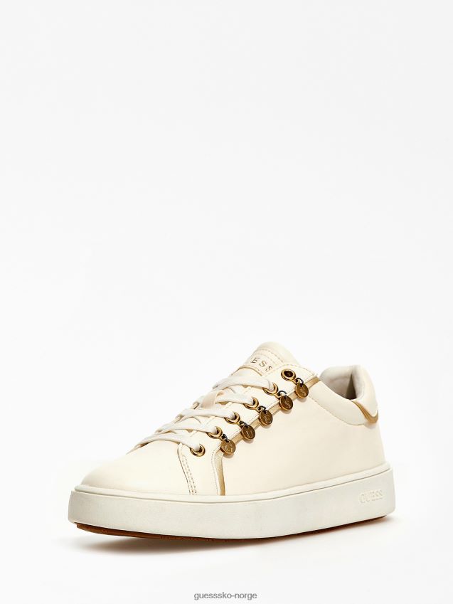 Guess mely logo sjarm sneaker hvit hvit kvinner F0LJ805598