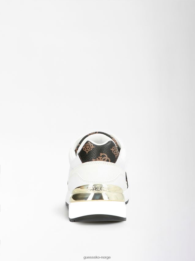 Guess moxea 4g peony logo joggesko hvit multi hvit multi kvinner F0LJ805634