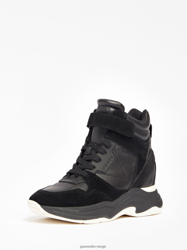 Guess orlanda wedge high-top sneakers svart svart kvinner F0LJ803667