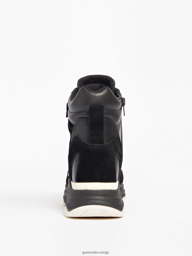 Guess orlanda wedge high-top sneakers svart svart kvinner F0LJ803667