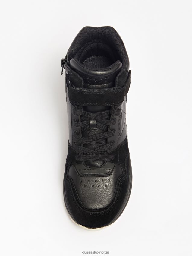 Guess orlanda wedge high-top sneakers svart svart kvinner F0LJ803667