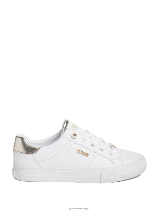 Guess panna se på lave sneakers i imitert skinn panna kvinner F0LJ807467