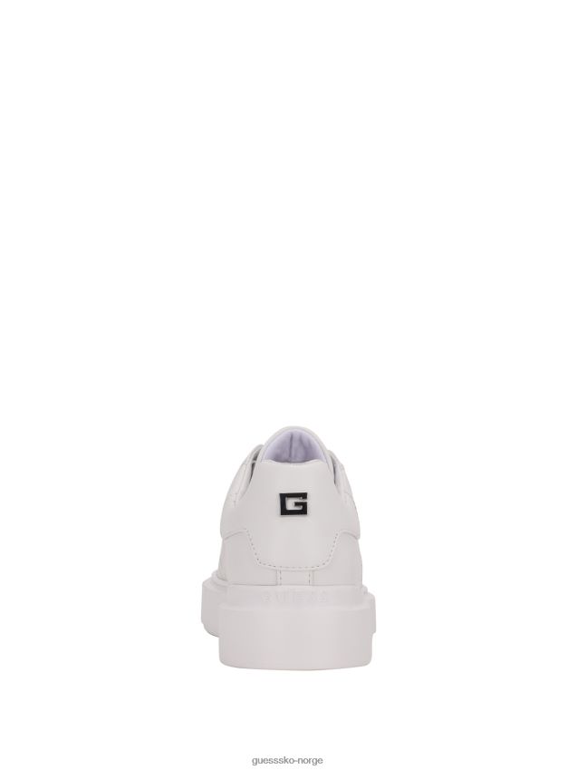 Guess panna wive perforerte g lave sneakers panna kvinner F0LJ809921