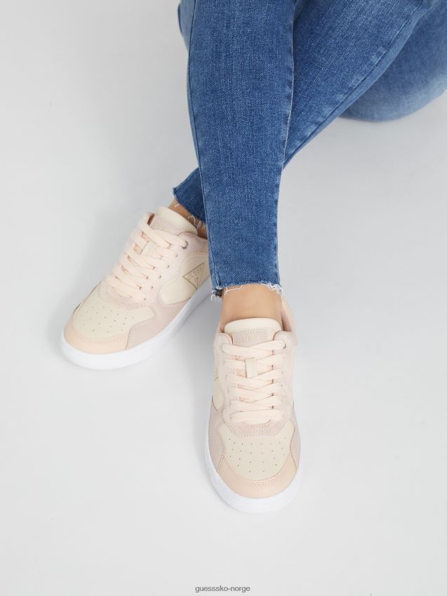 Guess prik low-top joggesko lys naturlig lys naturlig kvinner F0LJ807445