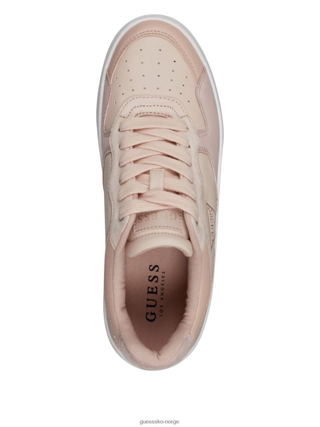 Guess prik low-top joggesko lys naturlig lys naturlig kvinner F0LJ807445